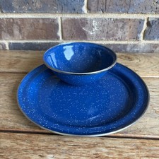 Blue speckled enamelware for sale  Belton