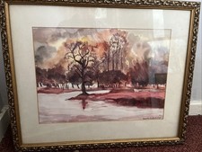 Framed mounted water for sale  READING