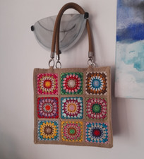 Borsa granny uncinetto usato  Zoagli