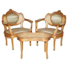 Usado, Antigo Par De Napoleão Iii Circa 1890 Bergere Poltronas & correspondentes Mesa comprar usado  Enviando para Brazil