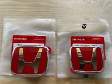 96-00 Honda Civic EK JDM VERMELHO H Tipo R - Emblema dianteiro traseiro 2 peças conjunto logotipo Accord H comprar usado  Enviando para Brazil