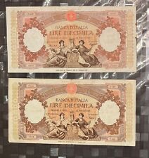 Lotto banconote 10000 usato  Cervignano del Friuli