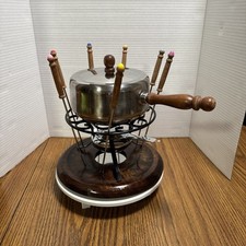 CONJUNTO DE FONDUE DE AÇO INOXIDÁVEL TUNDRA JAPÃO MCM VINTAGE comprar usado  Enviando para Brazil