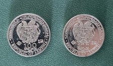 Silbermünzen republik armenie gebraucht kaufen  Bünde