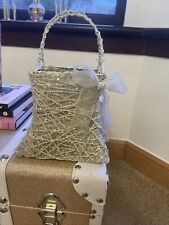 Cream sparkle rattan for sale  GLASGOW