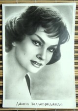 Estrela de cinema italiana Gina Lollobrigida. Foto vintage soviética 1960 comprar usado  Enviando para Brazil