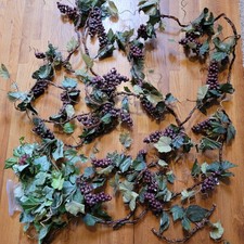 5,5 lb cachos artificiais vintage de uva falsa folhas ÁREA 5 pés x 5 pés comprar usado  Enviando para Brazil