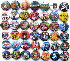 IRON MAIDEN Button Badges Pins Number of the Beast Powerslave Trooper Lot of 42 comprar usado  Enviando para Brazil
