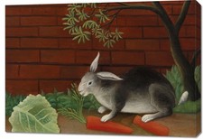 Obraz 100x70cm The Rabbit's Meal, Rousseau Vintage do Salonu na sprzedaż  PL