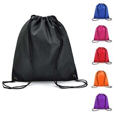Mochila con cordón impermeable de lona de viaje informal de almacenamiento liso bolso de almacenamiento para mujeres NUEVO segunda mano  Embacar hacia Mexico