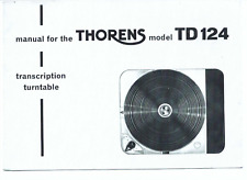Thorens bedienungsanleitung us gebraucht kaufen  Salzgitter