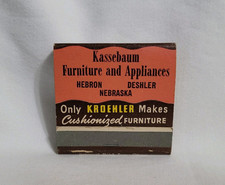 Vintage matchbook kassebaum for sale  Spindale