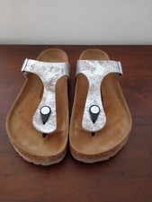 Birkenstock donna silver usato  Siena