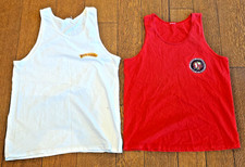 Quantidade 2 Regata Masculina Retrô Ocean Pacific Branca e Vermelha Grande Praia Surf Feita Nos EUA comprar usado Quantidade 2 Regata Masculina Retrô Ocean Pacific Branca e Vermelha Grande Praia Surf Feita Nos EUA comprar usado  Enviando para Brazil