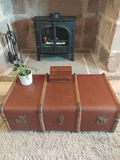 Vintage steamer trunk for sale  STOKE-ON-TRENT