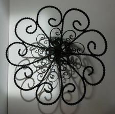 Pedestal cesta tigela frutas metal preto rolo ferro forjado vintage Espanha comprar usado  Enviando para Brazil