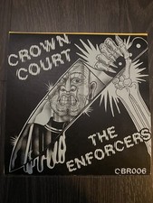 Crown Court/The Enforcers split 7in rare Test Pressing Skinhead Oi Vinyl Record comprar usado  Enviando para Brazil