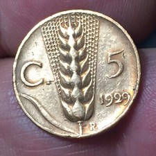 Centesimi lire 1929 usato  San Martino Buon Albergo