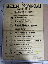 Manifesto politica 1965 usato  Viterbo