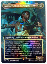 mtg magic Aragorn, Hornburg Hero FOIL extended borderless ENGLISH lotr lord comprar usado  Enviando para Brazil