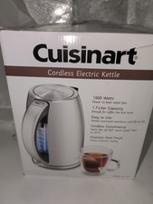 Chaleira elétrica sem fio Cuisinart 1500 Watts capacidade de 1,7 litros aço inoxidável comprar usado  Enviando para Brazil