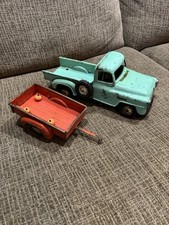 Vintage Tru Scale IH International B Farm Toy Pickup Truck com Reboque comprar usado  Enviando para Brazil