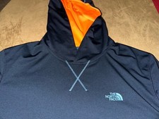 Pulôver masculino North Face Mountain Athletics Flashdry com capuz GG azul/laranja comprar usado  Enviando para Brazil