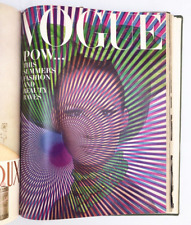 Vogue Magazines Leather Bound Book April May June 1965 Diana Vreeland Editor comprar usado  Enviando para Brazil