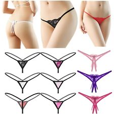 Calcinha lingerie feminina micro mini fio dental transparente renda calcinha sexy comprar usado  Enviando para Brazil