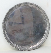 Round silver plated for sale  SALISBURY
