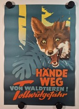 Plakat jahn tollwut gebraucht kaufen Plakat jahn tollwut gebraucht kaufen  Berlin