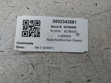Bmw series radio for sale  SKELMERSDALE