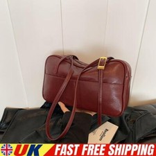 Bolsa de ombro feminina com zíper Boston bolsa tote bolsa de couro ecológico para trabalho (vermelha) comprar usado  Enviando para Brazil