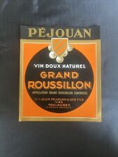 Etiquette pejouan vin d'occasion  Mirepoix