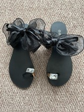 Ladies black sandals for sale  HARROW