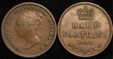 Half farthing 1839 for sale  SIDMOUTH