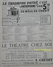 Publicite ancienne pathe d'occasion  Cires-lès-Mello