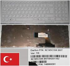 Teclado QWERTY turco Sony Vaio VPC-EL 9Z.N5CSW.B0T, 148969391 branco, usado comprar usado  Enviando para Brazil