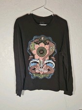 Blusa Billabong Feminina Manga Longa Gráfica Esqueleto Cobra Praia Ondas Tamanho Pequeno, usado comprar usado  Enviando para Brazil