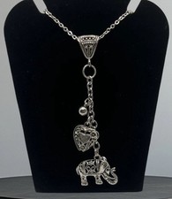 Elephant charm necklace for sale  Bourg
