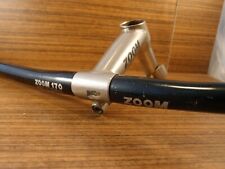Guidão plano de alumínio MTB década de 1990 ZOOM + haste de pena CrMo ZOOM 25,4 mm, usado comprar usado  Enviando para Brazil