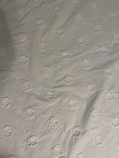 Capa de edredom Opal House completa/queen 1 farsa pontos chenille branco botão 100% algodão comprar usado  Enviando para Brazil