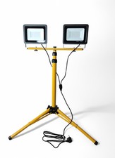 Halogen LED 2×50W na statywie IP66 lampa robocza budowlana warsztatowa 100W na sprzedaż  PL