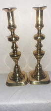 Victorian brass candlesticks for sale  KEIGHLEY