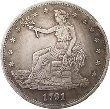 1791 trade dollar for sale  Spring Valley