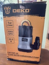 Bomba de água limpa submersível DEKO 1 HP/29,5 pés/ comprar usado  Enviando para Brazil