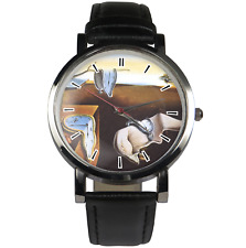 Design de pintura The Persistence of Memory. Pulseira preta ou marrom comprar usado  Enviando para Brazil