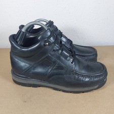 Używany, POD Skórzane MID-BOOT UK 9 Męskie buty do chodzenia rekreacyjnego formalne Czarne. Używany  na sprzedaż  Wysyłka do Poland
