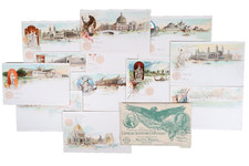CARTÕES POSTAIS COLOMBIANOS 12 OURIVES DIFERENTES DOS EUA 1893 PERFEITOS comprar usado  Enviando para Brazil