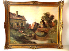 ölgemälde landschaft gerahmt gebraucht kaufen  Ebensfeld